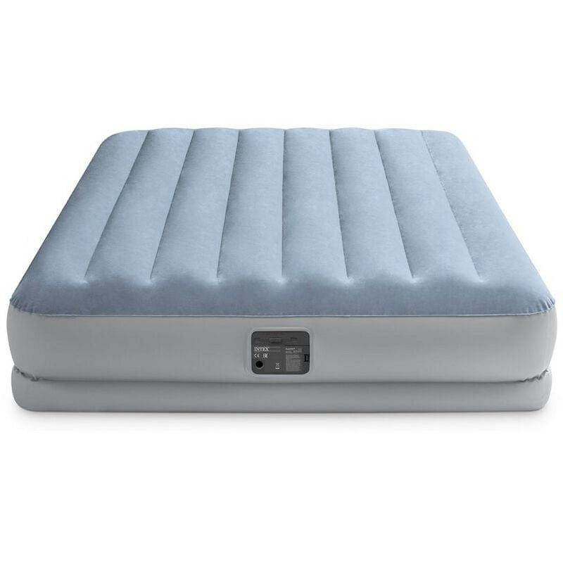 Intex 64168NP Mid-Rise Comfort Luchtbed 152x203x36 cm Blauw/Grijs