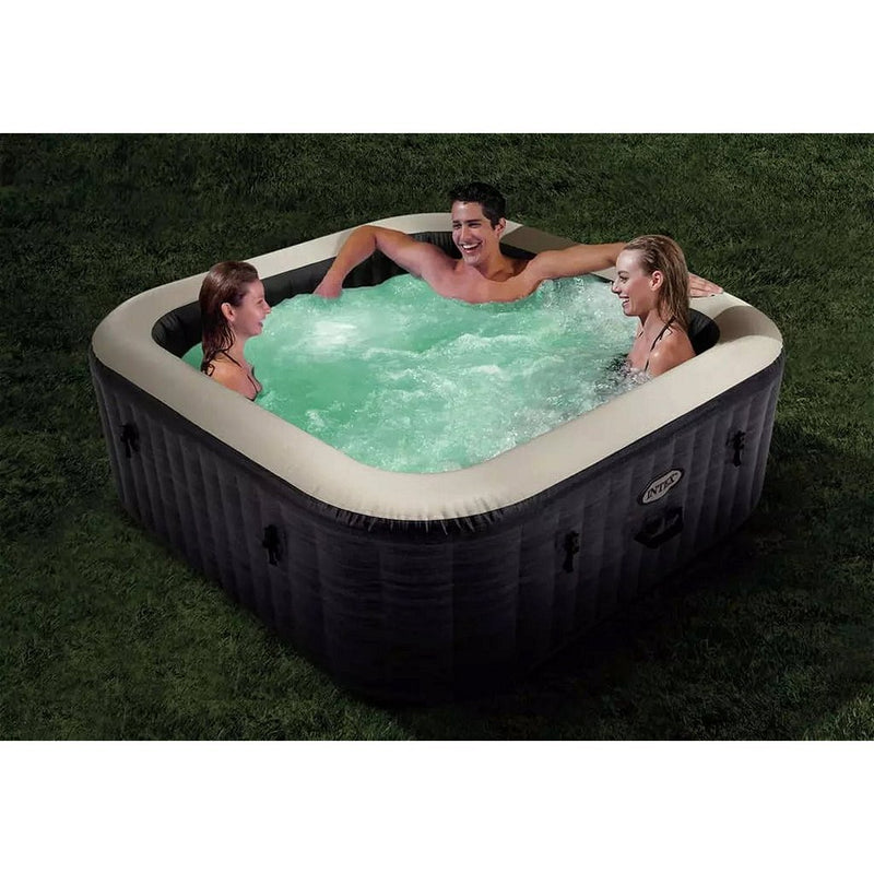 Intex 28450 PureSpa Greystone Jacuzzi 211x211 cm Antraciet