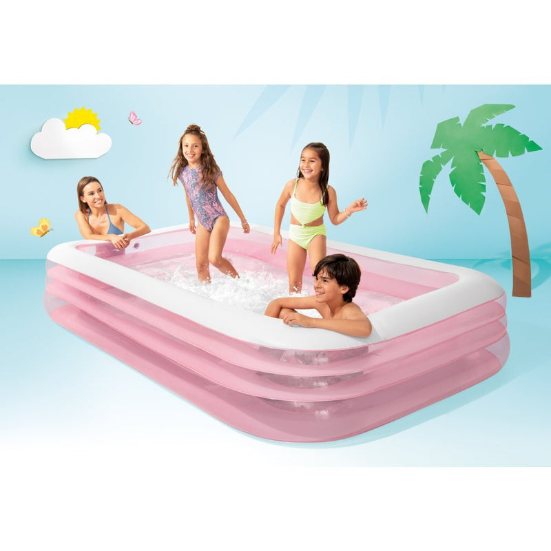 Intex 58487NP Wet Set Collection Swin Center Familiezwembad 305x183x56 cm Roze/Wit