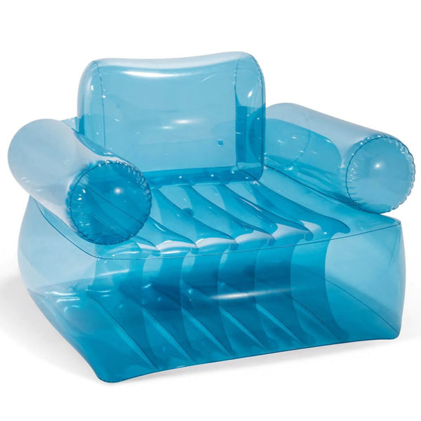 Intex 66503NP Opblaasbare Stoel 109x107x79 cm Blauw/Transparant