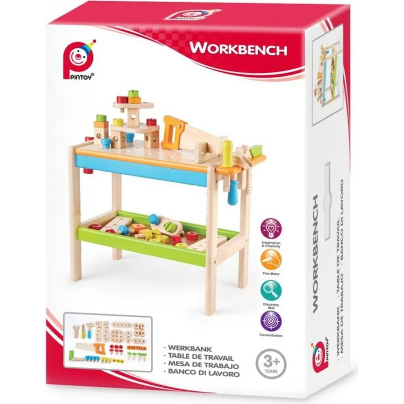 Pintoy Houten Werkbank + Accessoires