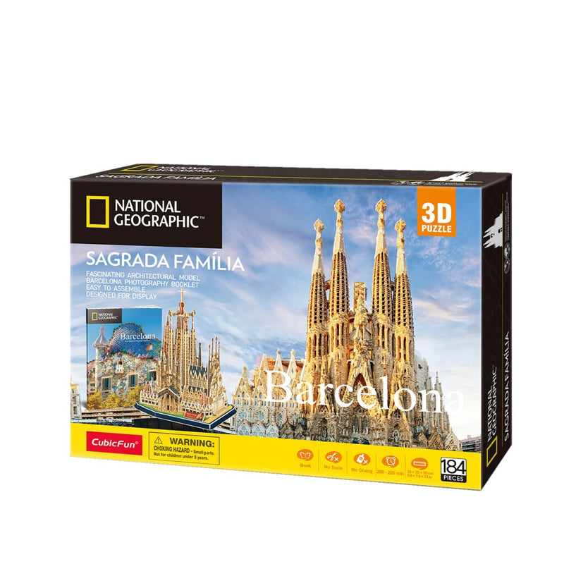 Cubic Fun National Geographic 3D Puzzel Sagrada Familia 184 Stukjes
