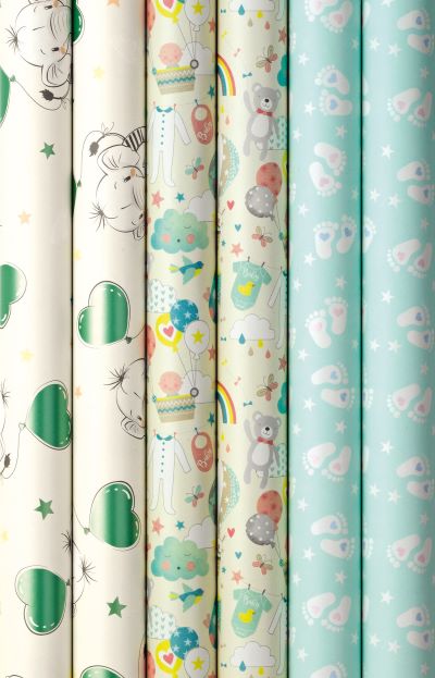 Rol geschenkpapier Baby 200x70cm