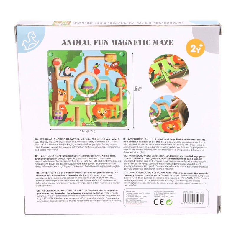 Magnetisch Labyrinth Dieren - 22x22cm