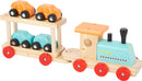 Small Foot - Houten Trein Transporter met Auto's, 11dlg.