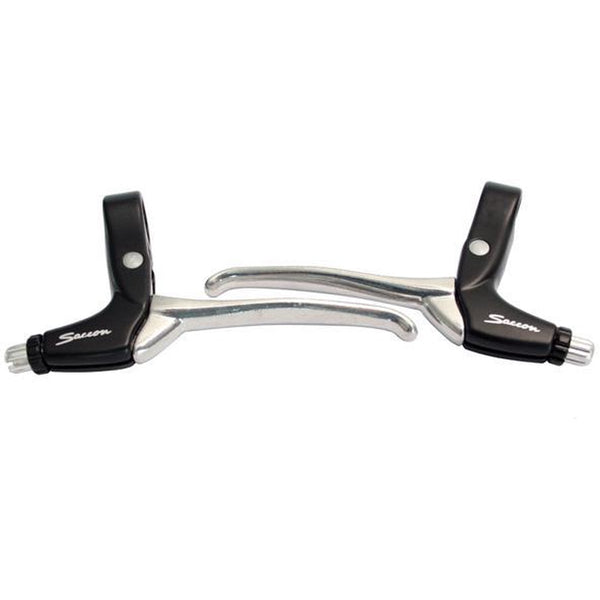 Remgreepset Saccon voor rollerbrake - 4 vingers - zwart / zilver