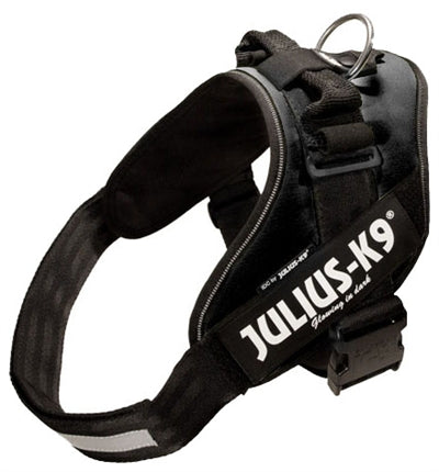 Julius K9 Idc Power-harnas/tuig Voor Labels Zwart MAAT 0/58-76 CM