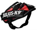 Julius K9 Power-harnas/tuig Voor Labels Rood BABY 1/30-37 CM