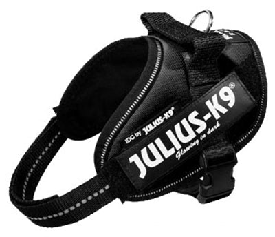 Julius K9 Idc Power-harnas/tuig Voor Labels Zwart MINI/49-67 CM