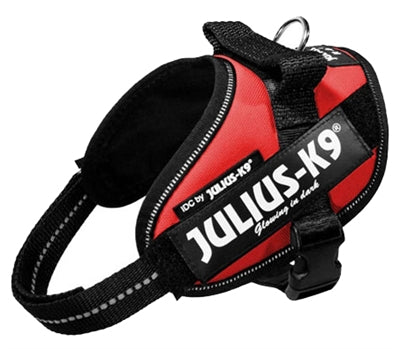 Julius K9 Power-harnas/tuig Voor Labels Rood MINI/49-67 CM