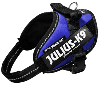 Julius K9 Power-harnas/tuig Voor Labels Blauw MINI MINI/40-53 CM