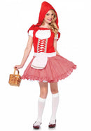 Lil' Miss Red Meisjes Carnaval Kostuum - Maat M (7 tot 10 jaar)