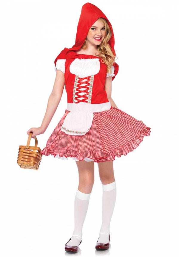 Lil' Miss Red Meisjes Carnaval Kostuum - Maat L (10 tot 12 jaar)