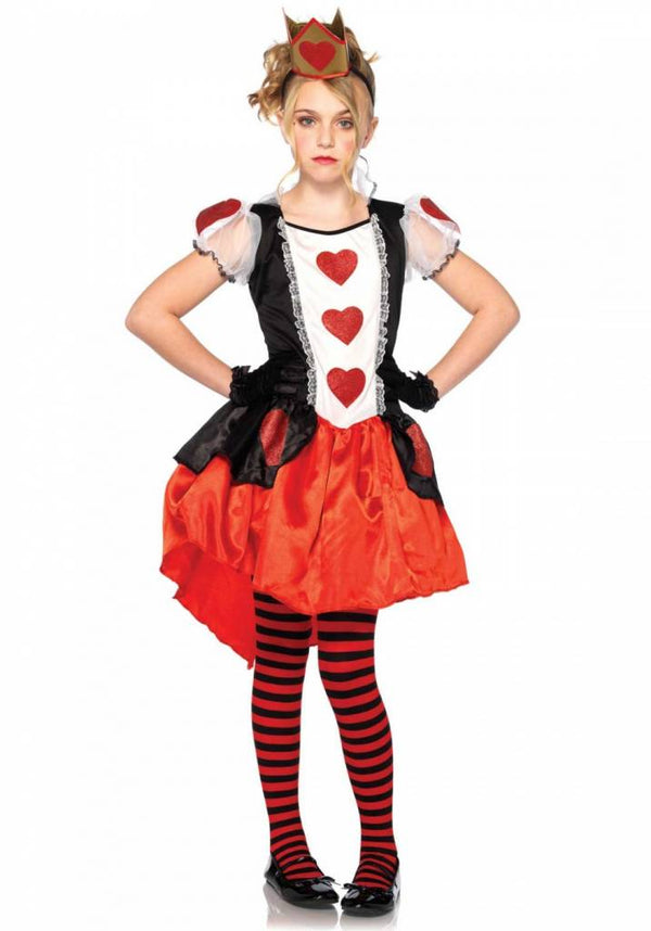 Wonderland Queen Meisjes Carnaval Kostuum - Maat S (4 tot 6 jaar)