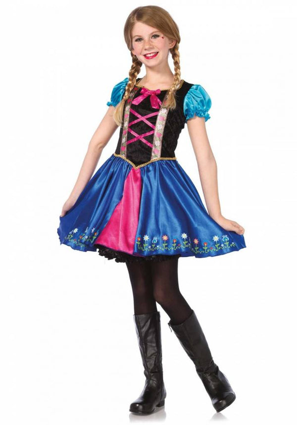 Alpine Princess Meisjes Carnaval Kostuum - Maat S (4 tot 6 jaar)