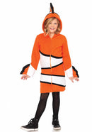 Cozy Clown Fish Onesie Meisjes Carnaval Kostuum - Maat S (4 tot 6 jaar)