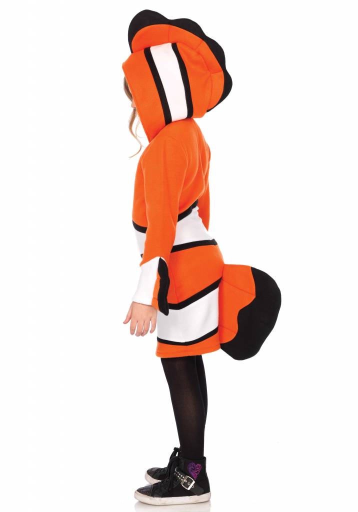 Cozy Clown Fish Onesie Meisjes Carnaval Kostuum - Maat S (4 tot 6 jaar)