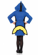 Cozy Blue Fish Onesie Meisjes Carnaval Kostuum - Maat M (7 tot 10 jaar)