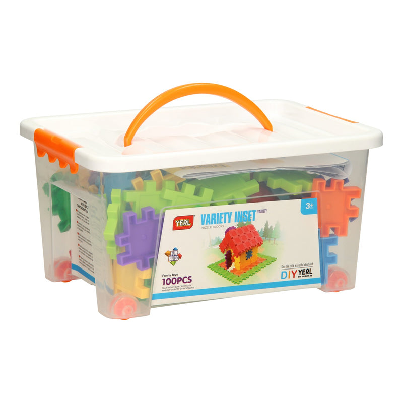 Bouwvormen Vierkant in Opbergbox, 100dlg.