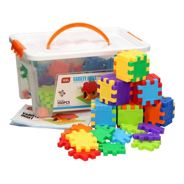 Bouwvormen Vierkant in Opbergbox, 100dlg.