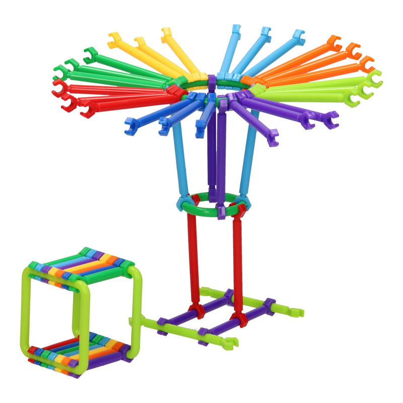 Bouwset Staafjes & Vormen in Opbergbox, 320dlg.