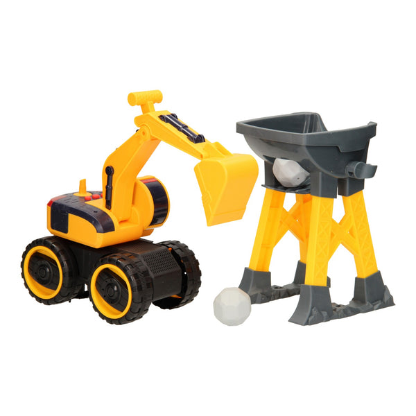 Constructie Voertuigen Licht & Geluid - Graafmachine Set