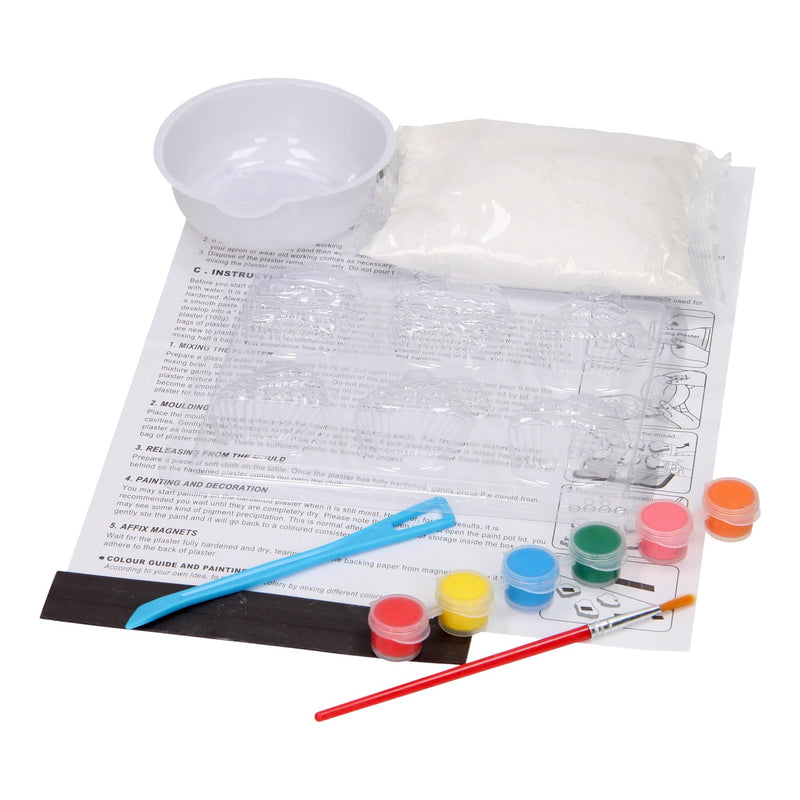 Gips Gieten Magneten - Cupcakes