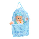 Babypop met Draagtas - Blauw, 30cm