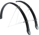 Spatbordset Eurofender Elegance 28" x 46 mm - zwart
