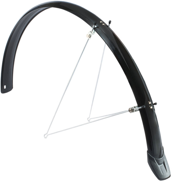 Spatbordset Eurofender Elegance 28" x 46 mm - zwart