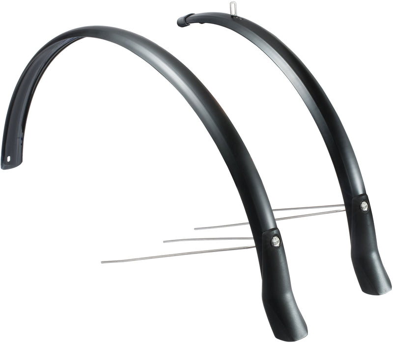 Spatbordset Eurofender Snello 28" x 51 mm - mat zwart