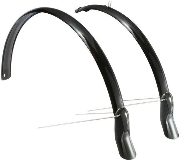 Spatbordset Eurofender Scatto 28" x 51 mm - zwart