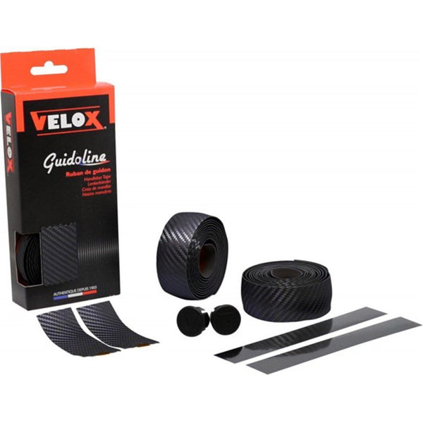 Stuurlint Velox carbon-look ø2.5 x 30mm 1.75m - zwart (1 stuk)