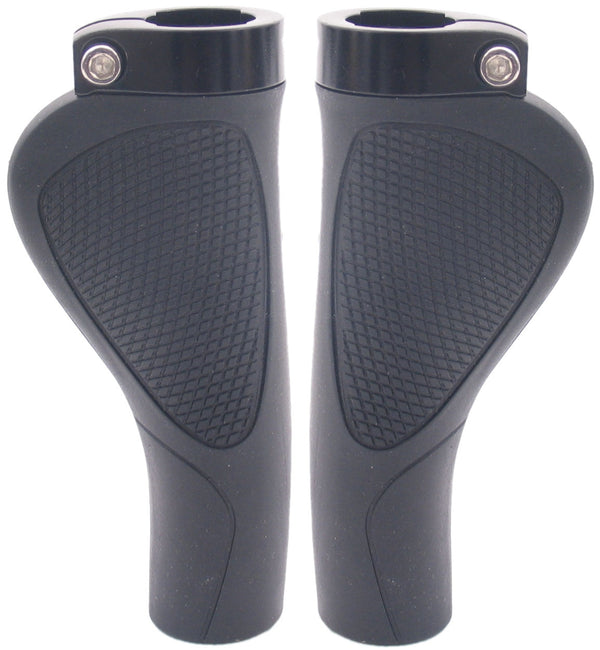 Handvatset Edge ErgoCity Plus met lockring - 136/136mm - zwart