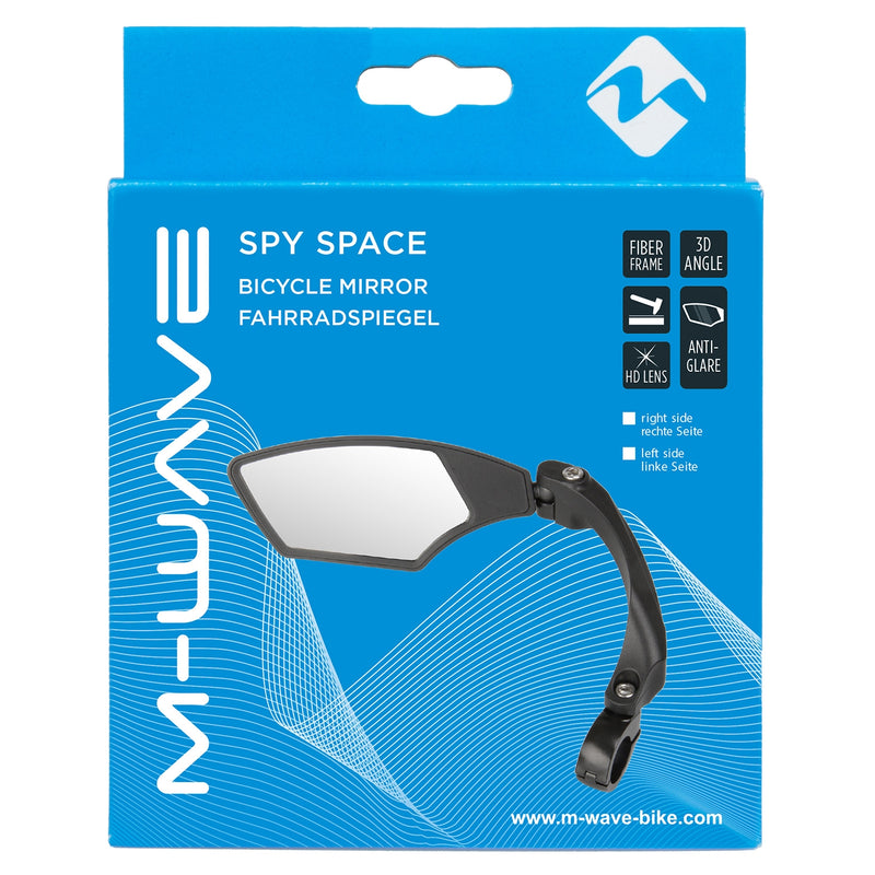 Fietsspiegel M-Wave Spy Space rechts - klemmontage (op kaart)