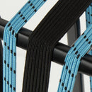 Triobinder Widek Eye 24/12mm met zwarte stalen platen - baby blauw/zwart