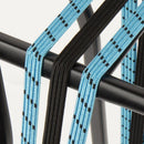 Triobinder Widek Eye 12/12mm met zwarte stalen platen - babyblauw/zwart