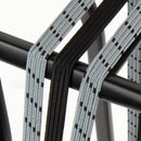 Triobinder Widek Eye 12/12mm met zwarte stalen platen - steengrijs/zwart