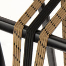 Triobinder Widek Eye 12/12mm met zwarte stalen platen - chinin/zwart