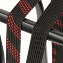 SUV veiligheidsbinder Widek 24mm met zwarte stalen haak - vuurrood/zwart