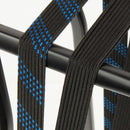 SUV veiligheidsbinder Widek 24mm met zwarte stalen haak - lichtblauw/zwart