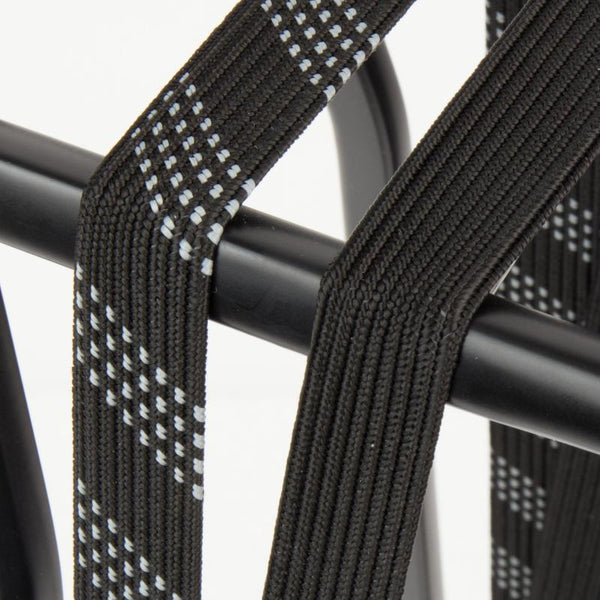 SUV veiligheidsbinder Widek 24mm met zwarte stalen haak - steengrijs/zwart