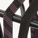 SUV veiligheidsbinder Widek 24mm met zwarte stalen haak - brokaat rood/zwart