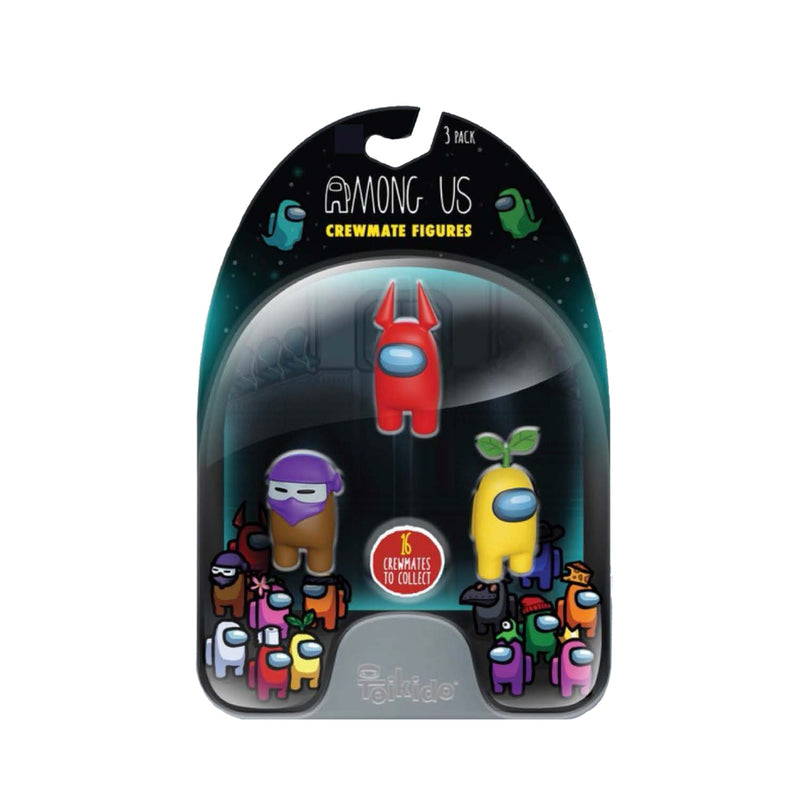 Among Us Crewmate Figures 3 Pack Assorti