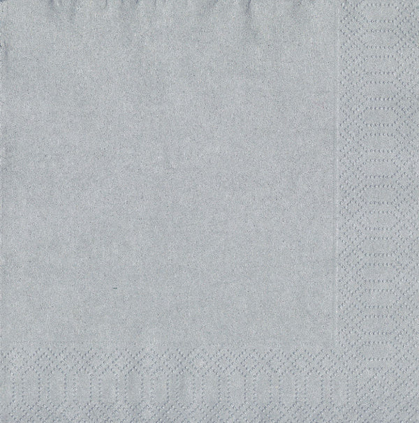 Duni servetten Silver 33x33cm