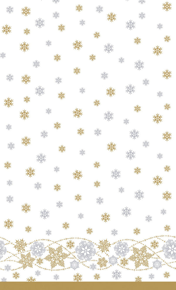 Duni Tafellaken Snow Glitter White 138x220cm