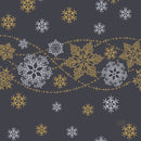 Duni Servetten Snow Glitter Black 33x33cm
