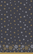 Duni Tafellaken Snow Glitter Black 138x220cm