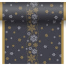 Duni 3-in-1 Snow Glitter Black 40x480cm