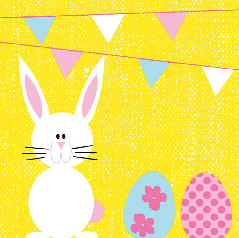 Duni servetten Bunny & Eggs 3-laags 33x33